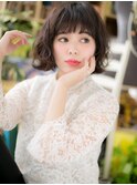 *bliss戸田公園*カジュアル＆フェミニン…くせ毛風大人ボブa