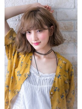 ヘアーアートシフォン 川口東口店(hair art chiffon) アッシュブラウン,アッシュベージュのエッジショート