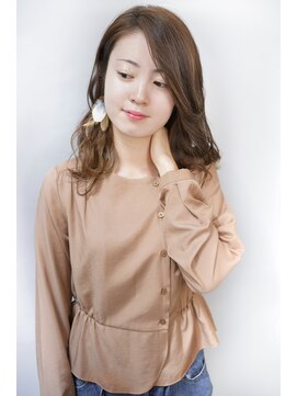 レスピア 銀座(Respia) インナーカラーで魅せるミディアムウェーブ【銀座】