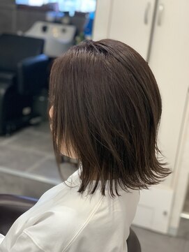 ヘアメイクガーデン(HairMake GARDEN) 外ハネボブ×グレージュ