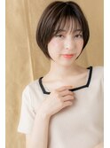 シースルー前髪黒髪小顔前下がりショートZ上尾20代30代40代