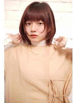 ネオリーブエクラ 上野御徒町店(Neolive eclat) ボブウルフショートウルフロブココアベージュアースカラー