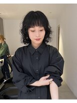 ナループロアツム(Nalu pu loa Tsum)&nbsp;黒髪ボブパーマ/ボブパーマ/黒髪ウェーブ/くるくるパーマ