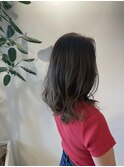 細めハイライト オリーブベージュ