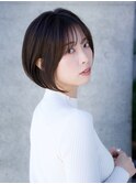 前髪ありショートボブ20代30代40代【AIN.表参道】川原大地