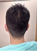 爽やかソフトモヒカン アップバング フェード  ビジネスショート