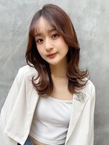 ロンド ストラーダ 心斎橋(Lond strada)&nbsp;韓国前髪顔周りロング×デザインカラー[心斎橋/髪質改善]