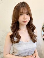 ルームバイシー 新宿(Loom. by Sea)&nbsp;シルキーベージュ/斜めバング/韓国風前髪/グレージュカラー