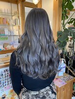 ギャラクシー ヘアードレッサーズ(galaxy hairdressers)&nbsp;暗髪グレージュ艶カラー透明感カラー