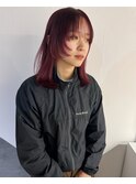 フェイスレイヤー　チェリーレッド　レッドカラー