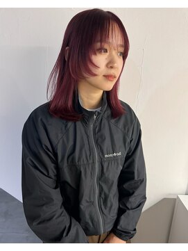 シアー(siar) フェイスレイヤー チェリーレッド レッドカラー