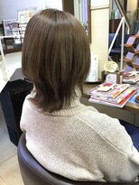 コアフィールフィス(COIFFURE fils)&nbsp;【見附　今町】ミディアムウルフ×透け感カラー
