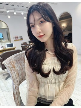 レイラバイアフロート 吉祥寺(Lila by afloat) 韓国ヘア/韓国レイヤー/顔まわりカット/くびれヘア/ラベンダー