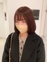 イト(ito)&nbsp;【 ito ／ 梅田 】ピンクレッドブラウン×ボブスタイル