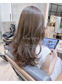 イルミナプラチナグレージュ×ロングレイヤー