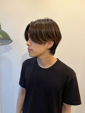 ライド ヘアー(RIDE HAIR) 襟足ありのセンターパート