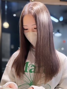 アース 相模大野店(EARTH) 縮毛矯正ロング♪コスメストレート髪質改善ココアベージュ