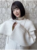 【Voasorte ORIENTAL】前髪ありのワンレンボブ