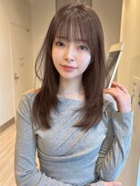 韓国ヘア似合わせレイヤーカット前髪顔周りカット大人美人