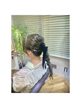 ミミフルール(mimi fleur) 編みおろしヘアアレンジ