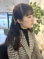 ジーナ 天神(Zina) グレージュカラー/透明感カラー/顔周りカット