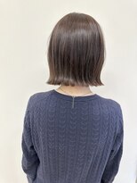 セイドット リー(Say. Ree)&nbsp;say.イメチェン外ハネボブ美髪ワイドバングアッシュグレージュ