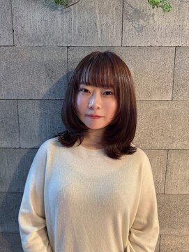 ティーヘア(t.hair) 大人可愛い巻き髪スタイル/韓国レイヤーボブ/髪質改善絹髪カラー