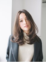 エスアール 王寺店(SR) 抜け感たっぷり顔まわりレイヤーミディアムスタイル