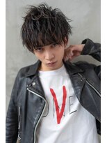 ケアリー 練馬(Carelly)&nbsp;ツイストパーマ七三オールバックマッシュウルフスリークショート