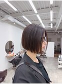 ボブ/切りっぱなしボブ/ショートボブ/縮毛矯正/北千住