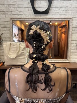 ゴエン(goen hair lounge) ツインアレンジポニー