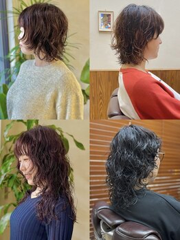 ハヤシ(HAYASHI)の写真/髪が傷まないパーマが人気！ダメージレスにこだわった薬剤で、理想のパーマスタイルを実現します◎