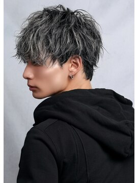 テンバイリップスヘアー(TEN by LIPPS hair) ホワイトシルバーアッシュシャドールーツ無造作マッシュ