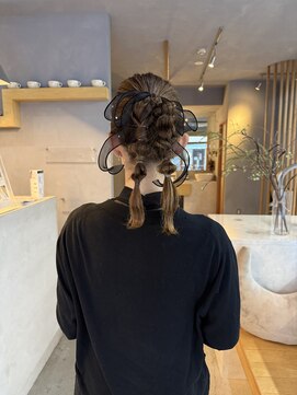 ミー(mii) 【mii】ヘアアレンジ/編みおろしツイン