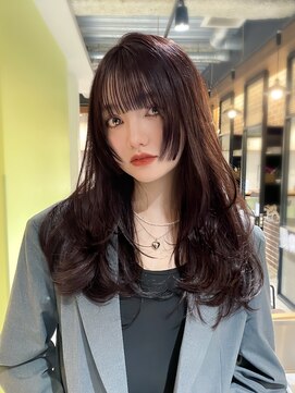 ニューヨークニューヨーク 梅田茶屋町店(NYNY) ブリーチなしカラー　ブリーチなしダブルカラー　ボルドー