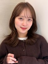 ラフ フロム ガーデン(Laf from GARDEN)&nbsp;ミディアム/レイヤーカット/顔周りカット/透明感カラー