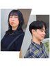 【中村限定】カット＋(カラーもしくはパーマ)＋アマトラ3stepTR  ￥14300-
