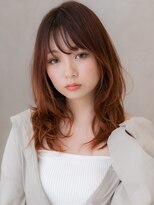 カバーヘア ブリス 志木南口駅前店(COVER HAIR bliss) ピンクレッド大人ガーリー抜け感くびれレイヤーロング10代20代W