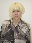 ＊抜きっぱなしブロンドハイトーンケアブリーチアシメ