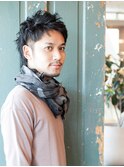 クセ毛風スッキリツーブロック