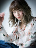 カバーヘア ブリス 大宮西口(COVER HAIR bliss) *bliss大宮*抜け感♪インナーカラーx無造作カールの小顔ミディt