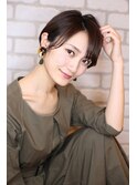 暗髪大人ショート