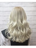 【艶ハイトーンカラー】憧れのホワイトブロンドヘアー☆