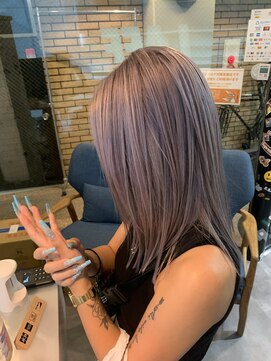 ラフ 難波店(LAFF) #黒髪#ボブルフ#ネビージュ#小顔#ワンレン