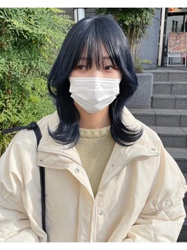 クエントバイアルティナ 大宮店(cuento by artina) ブルーグレージュ_ボブウルフ_ウルフマッシュ_くびれヘア