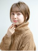 大人可愛い丸みショートボブ
