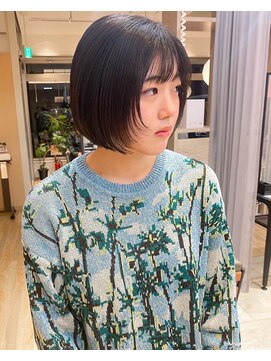 バランス ヘアーアンドアイラッシュ 野田店(balance.) 顔周りレイヤーボブ