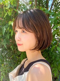 アンバー 池袋(amber) 切りっぱなしボブ/美髪/ピンクブラウン[池袋駅]