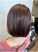 暖色ボブヘアー  【藤枝/藤枝駅】