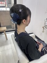 プティクローシェ バイ クオーレ(petite cloche by CUORE)&nbsp;お祭りヘア 夜会巻き